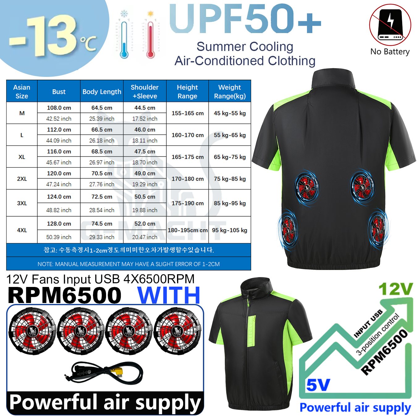 Summer 4 Fans Air Conditioning - Outdoor Sport Windbreaker ulasan dan harga