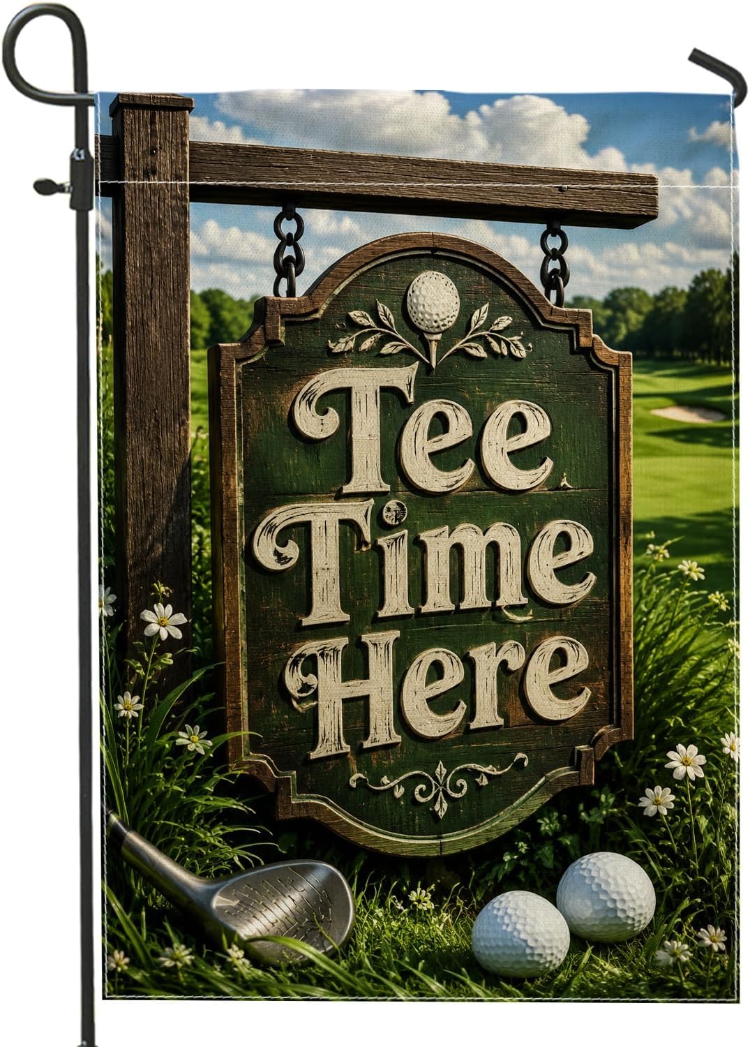 Golf Ball Garden Flag, Outdoor - Outdoor Sport Club ulasan dan harga