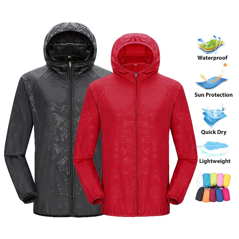 LNGXO Unisex Hiking Jacket Men - Outdoor Sport Windbreaker ulasan dan harga
