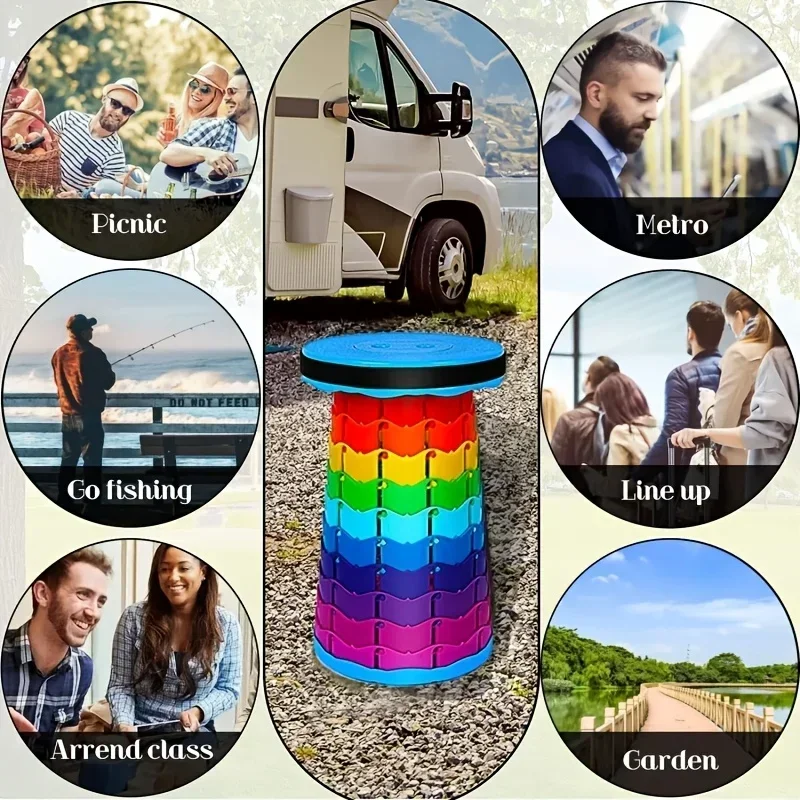 Rainbow Telescopic Camping Sto - Outdoor Sport Chairs ulasan dan harga