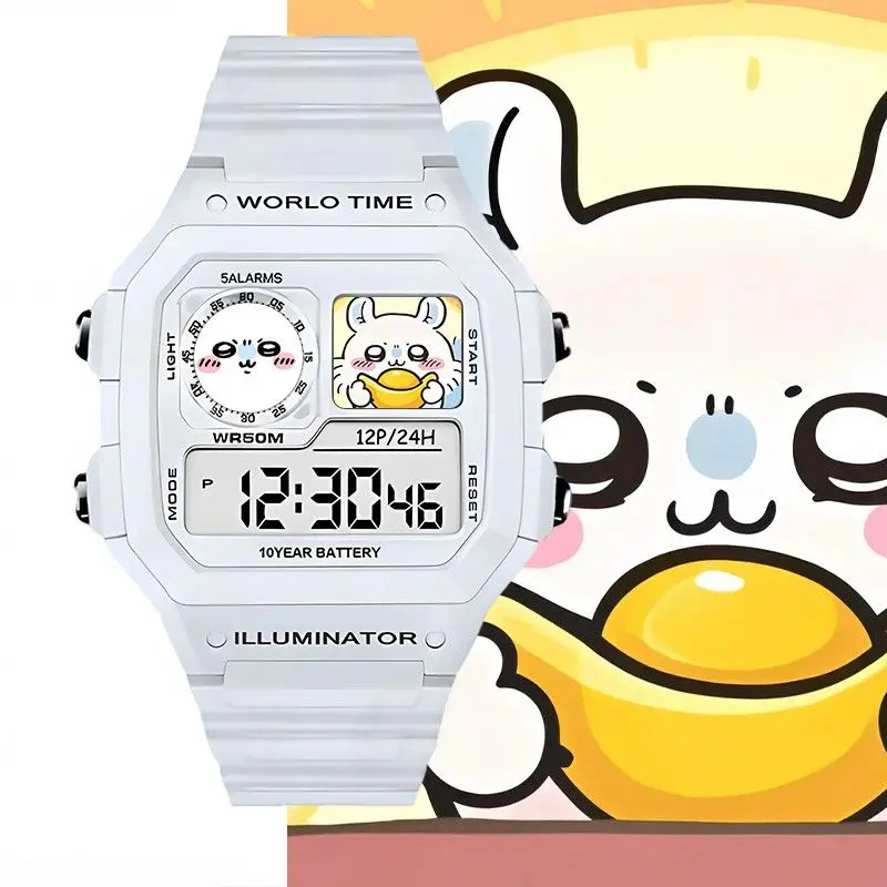 Kawaii Chiikawa Anime Digital  - Outdoor Sport Watch ulasan dan harga