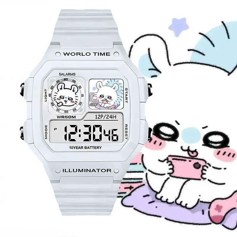 Kawaii Chiikawa Anime Digital  - Outdoor Sport Watch ulasan dan harga