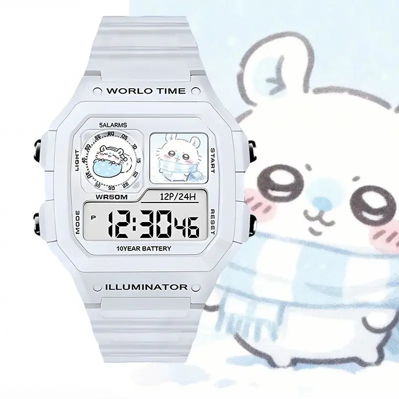 Kawaii Chiikawa Anime Digital  - Outdoor Sport Watch ulasan dan harga