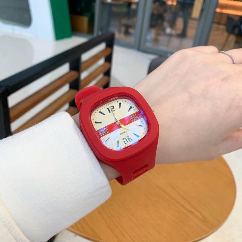 Square Silicone Electronic Wat - Outdoor Sport Watch ulasan dan harga